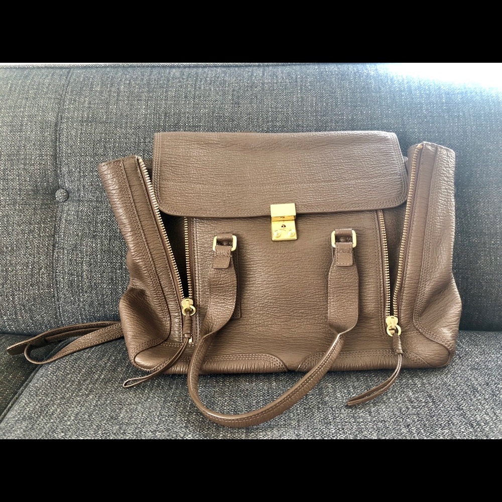 3.1 Phillip Lim brown Large Pashli leather satchel